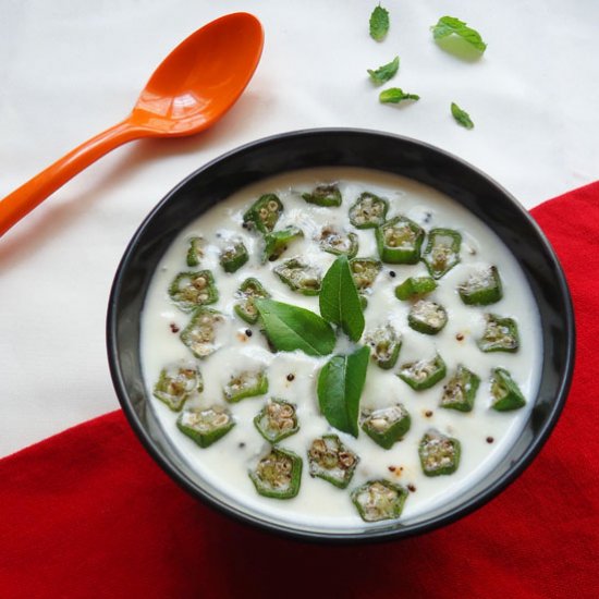 Bhindi Raita / Okra Raita