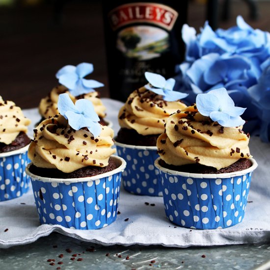 Bailey’s Chocolate Cupcakes