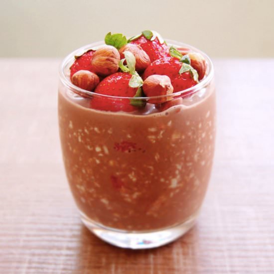 Chocolate Strawberry Overnight Oats