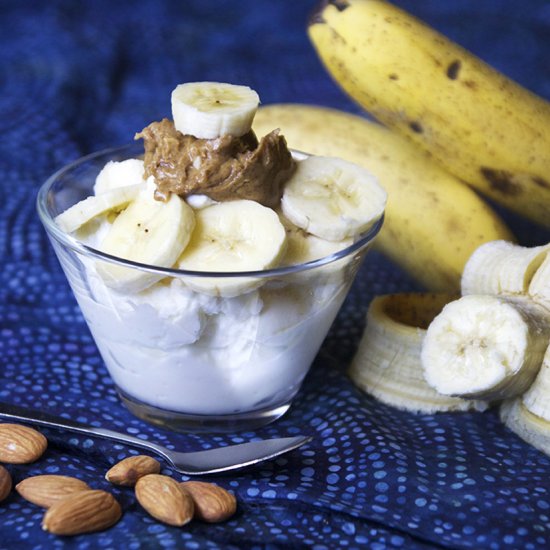 Banana Almond Crunch Greek Yogurt