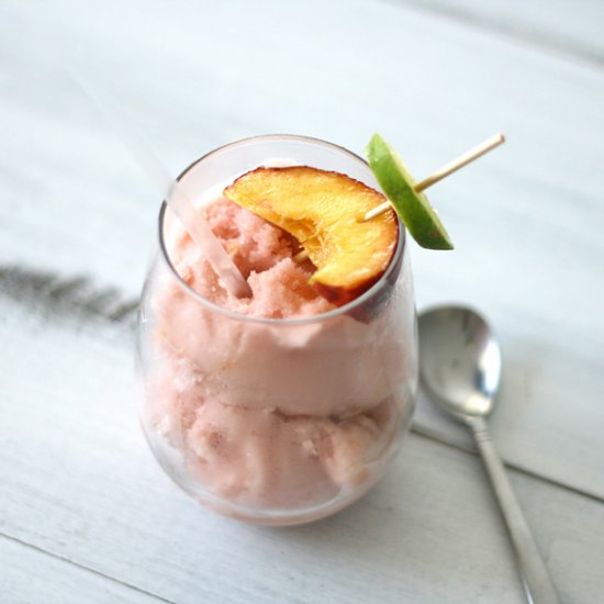 Peach Sangria Sorbet