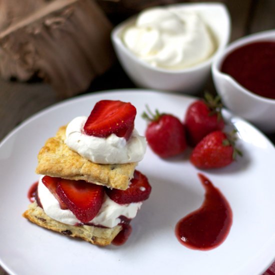 Smoked Strawberry Shortcake