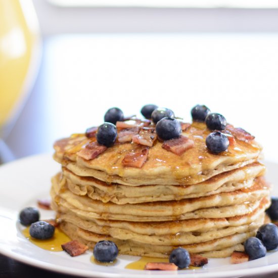 Fluffy Whole Grain Pancakes