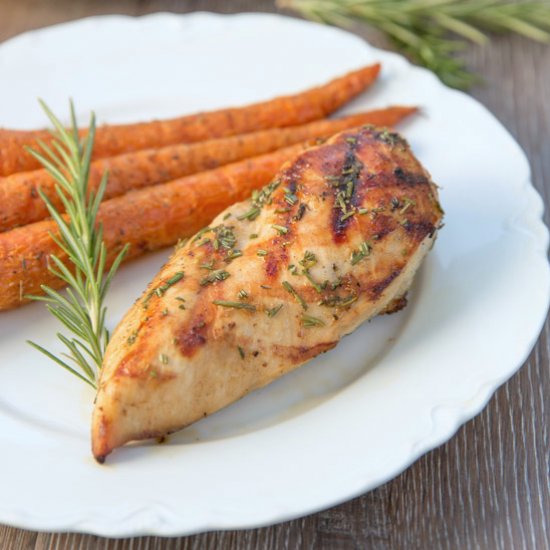 Wine Marinated Chicken w/ Rosemary