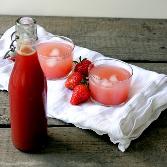 Strawberry and Rhubarb Syrup