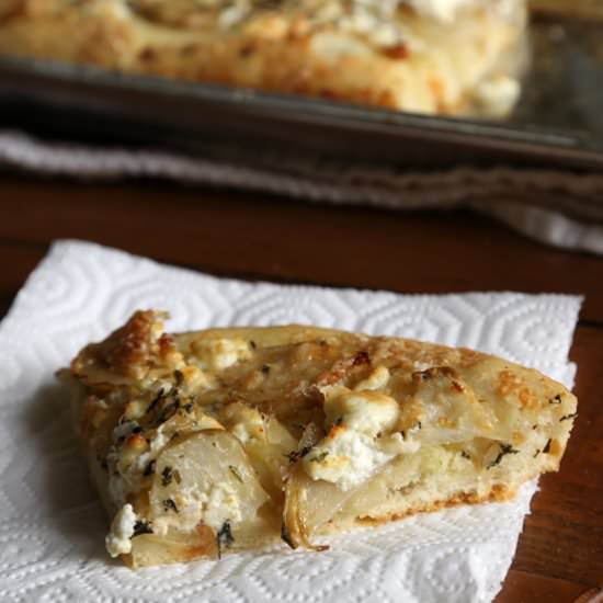 Artichoke and Goat Cheese Focaccia