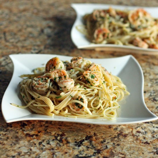 Shrimp Scampi Linguine