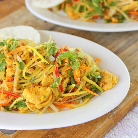 Green Mango and Papaya Salad