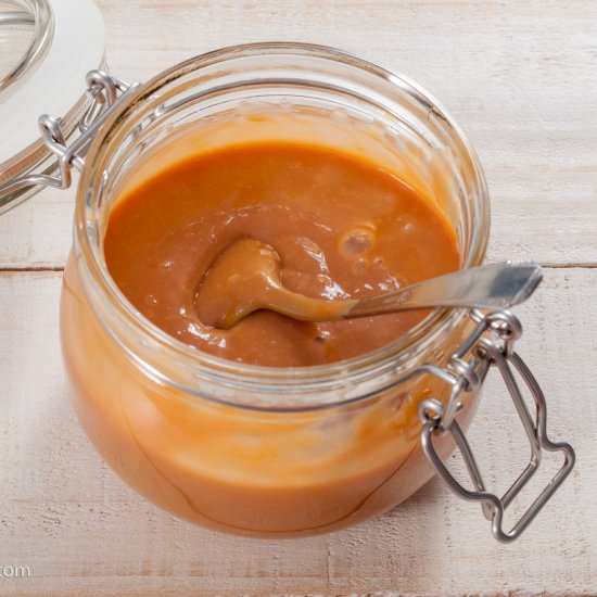 Homemade dulce de leche