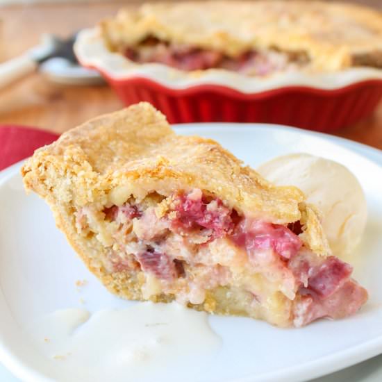 Rhubarb Custard Pie