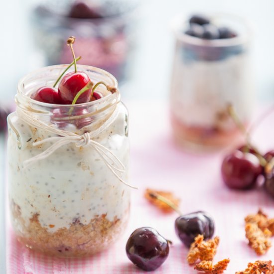 Greek Yogurt and Chia Cheesecake