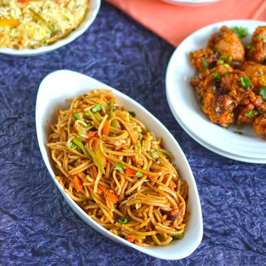 Spicy Vegetables Fried Noodles