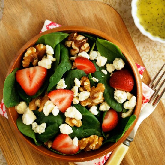 Strawberry Spinach Salad