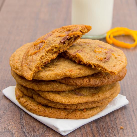 Chocolate Orange Chewy Cookies