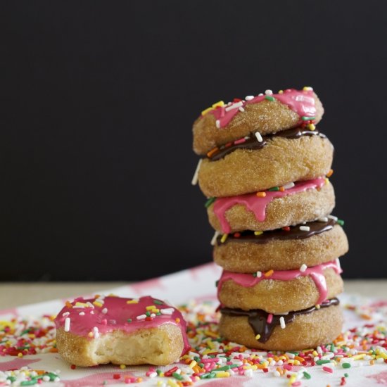 Gluten Free Mini Vanilla Doughnuts