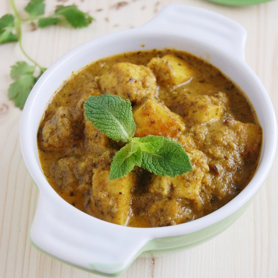 Paneer Green Gravy