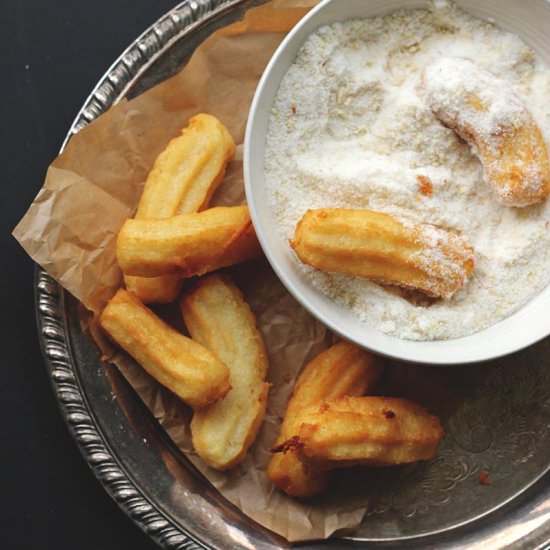 Churros with Salty Peanut Sugar