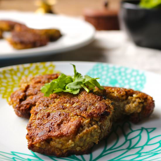 Indian Lamb & Eggplant Fritters