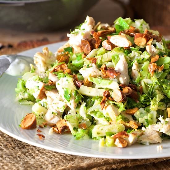 Broccoli and Brussel Sprout Salad