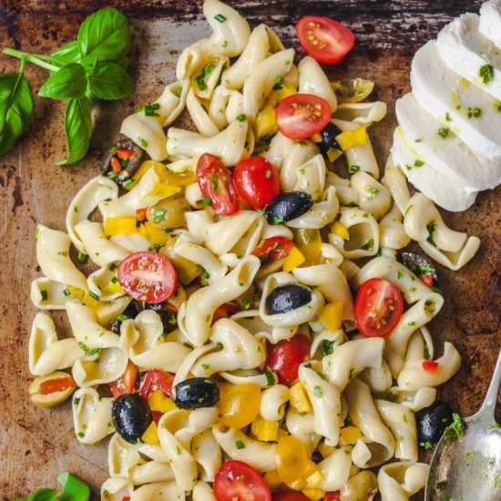 Pasta Salad with Basil Vinaigrette