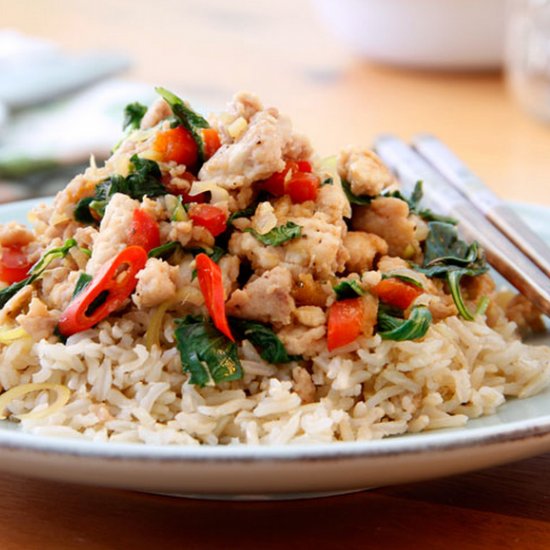 Thai Chicken Basil Stir Fry