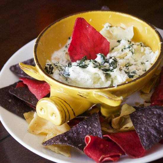 Skinny Spinach and Artichoke Dip