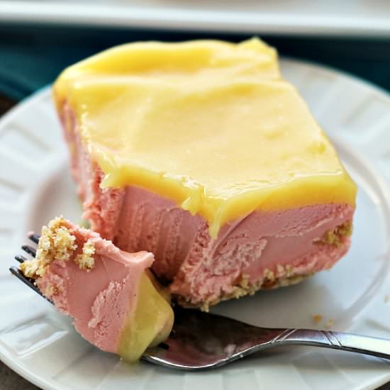 Lemon Raspberry Sherbet Dessert