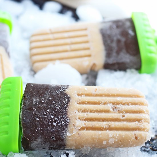 Chocolate and Banana Popsicles