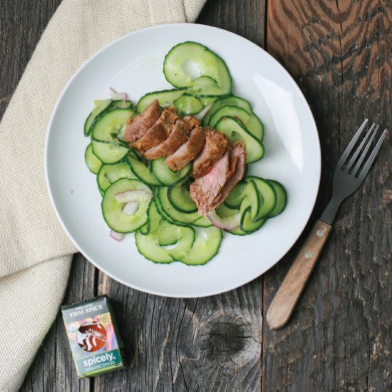 Thai Cucumber Salad & Tri-Tip