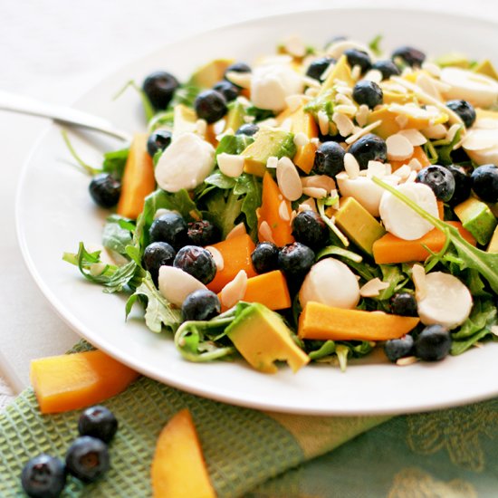 Blueberry, Mango, and Arugula Salad