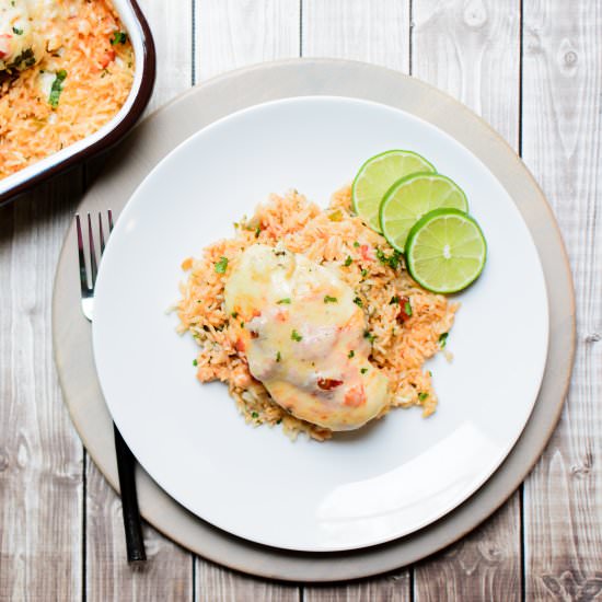 Baked Cilantro-Lime Chicken & Rice