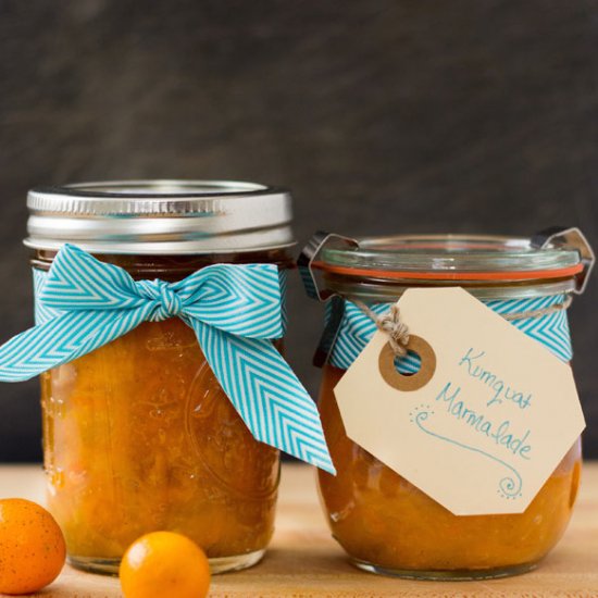 Quick Kumquat Honey Marmalade