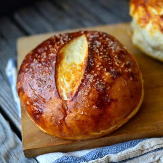 Pretzel Bread Bowls