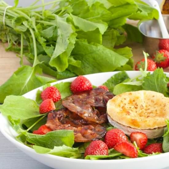 Salad with Caramelized Bacon