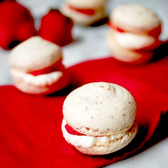 Strawberry Shortcake Macarons