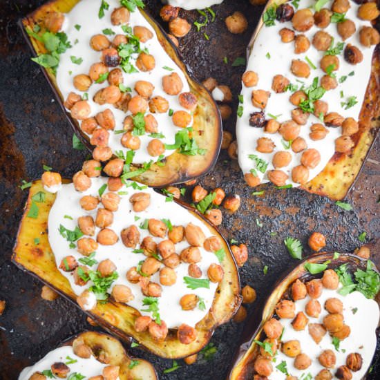 Roasted Eggplant and Chickpeas