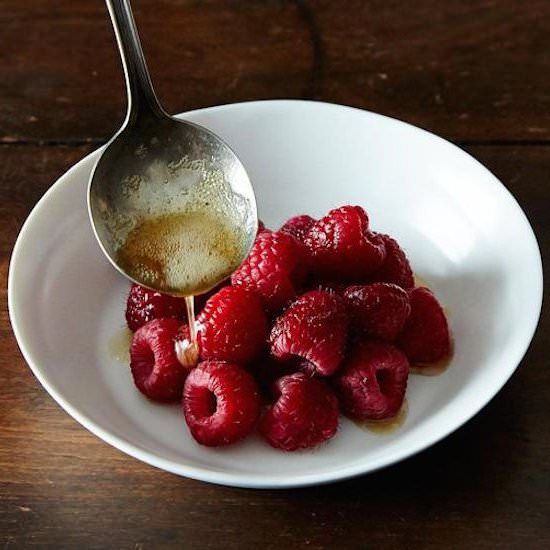 Brown Butter Raspberries