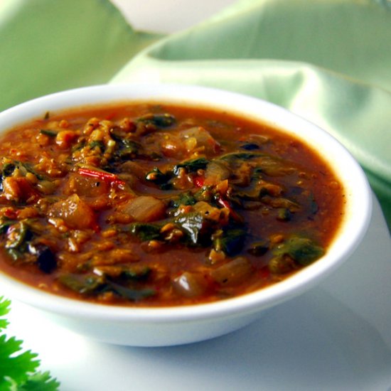 Moroccan Lentil Stew with Greens