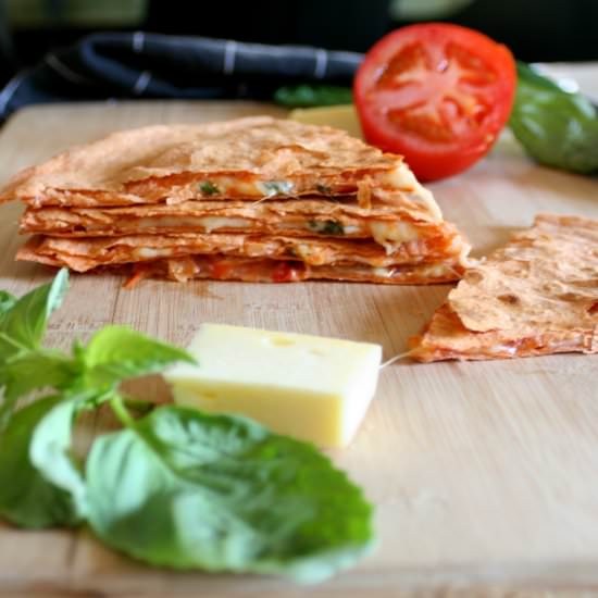 Margherita Pizza Quesadilla