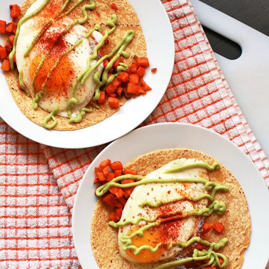 Vegetarian Breakfast Tacos