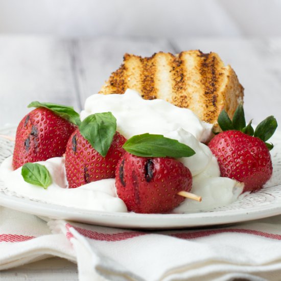 Grilled Strawberry Shortcake