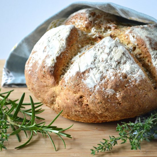 Rosemary and Thyme Soda Bread