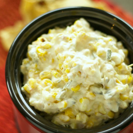 Roasted Corn and Poblano Dip