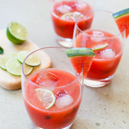 Watermelon Lime Mint Agua Fresca