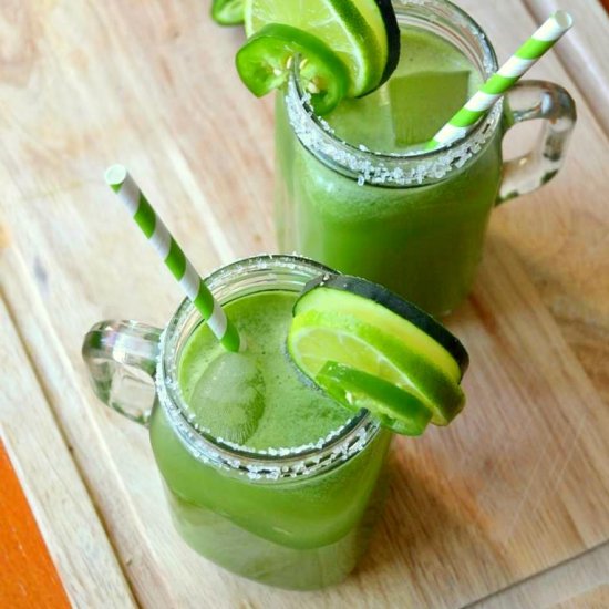 Spicy Cucumber Ginger Margaritas