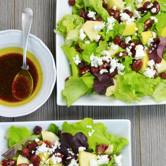 Caramelized Almond & Apple Salad