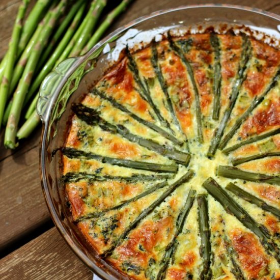 Crustless Asparagus Quiche