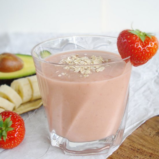 Healthy Strawberry Avocado Smoothie