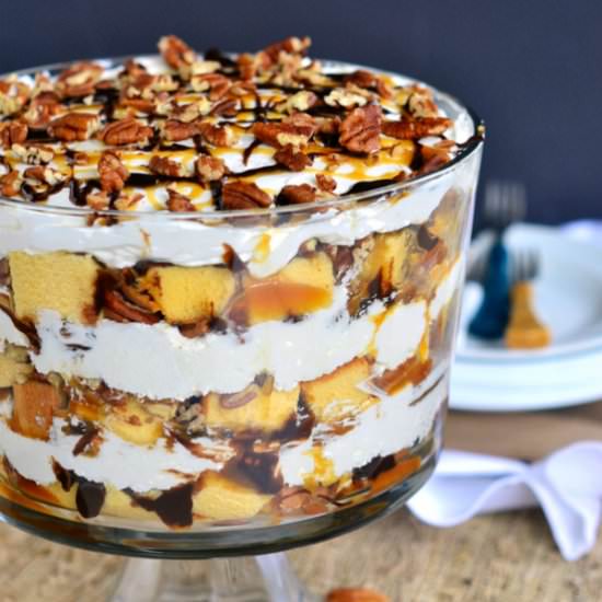 Turtle Cheesecake Trifle