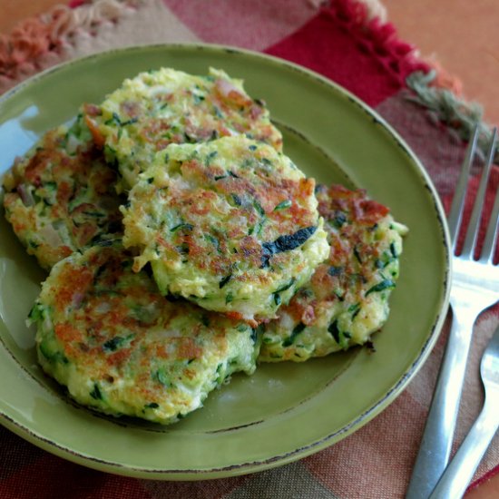 Zucchini Cakes with Feta Cheese